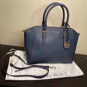 Michael Kors Satchel Handbag Navy
